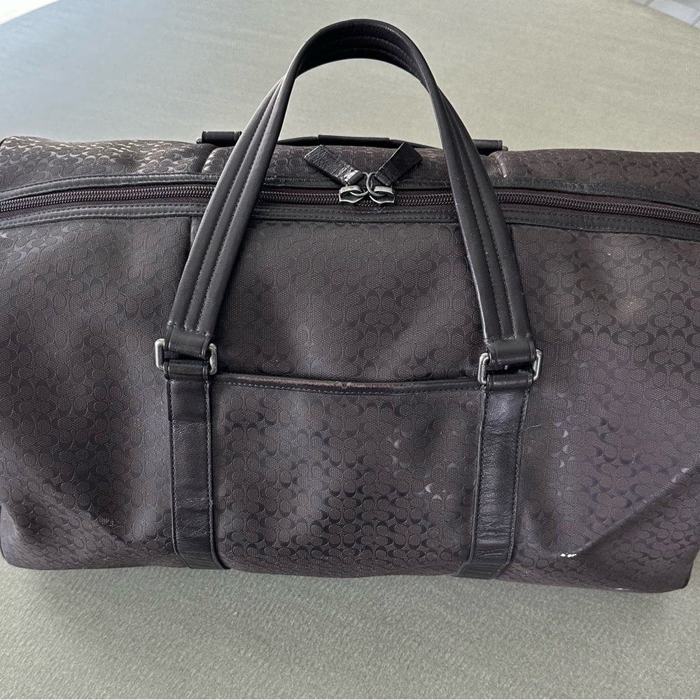 Coach’s Men's Brown Leather Duffel Bag